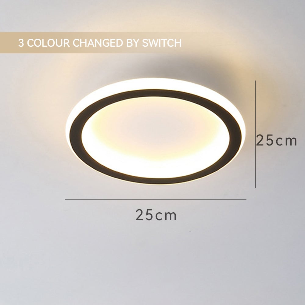 寝室に最適なモダンな鉄製LEDシーリングライト