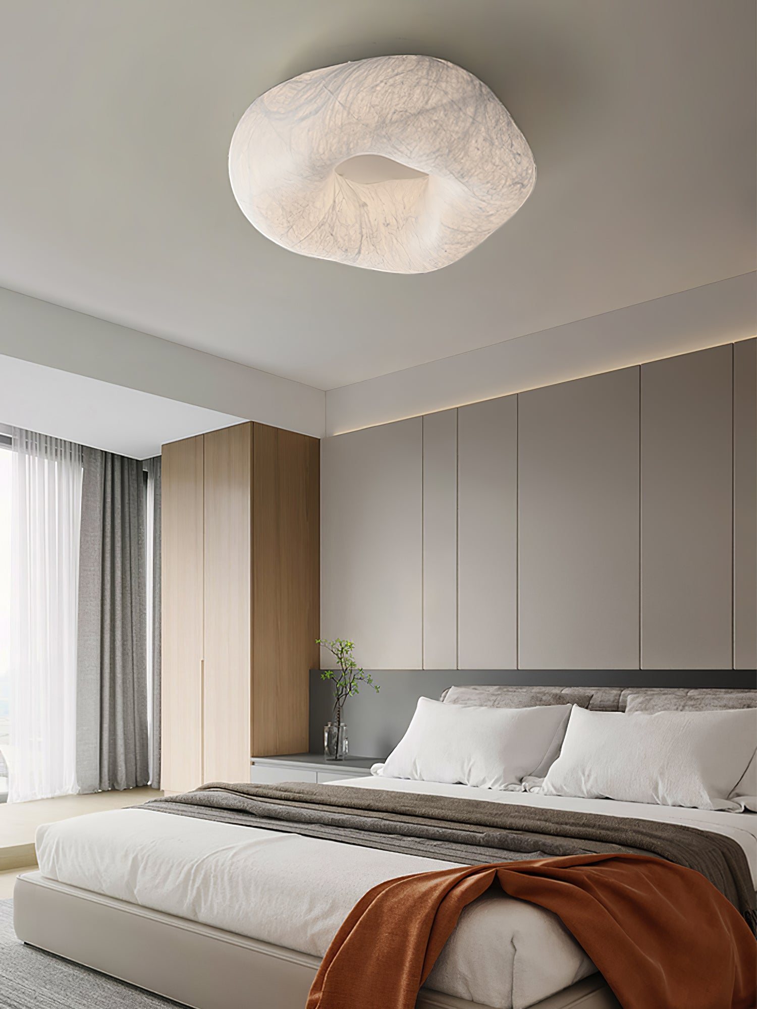 Yunduo シルクシーリングランプ