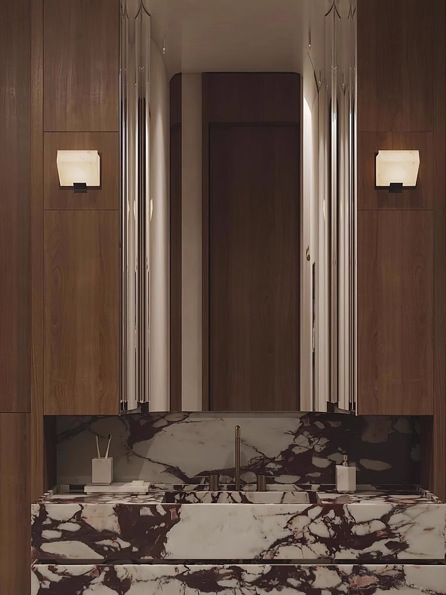 アラバスター階段ウォールランプ