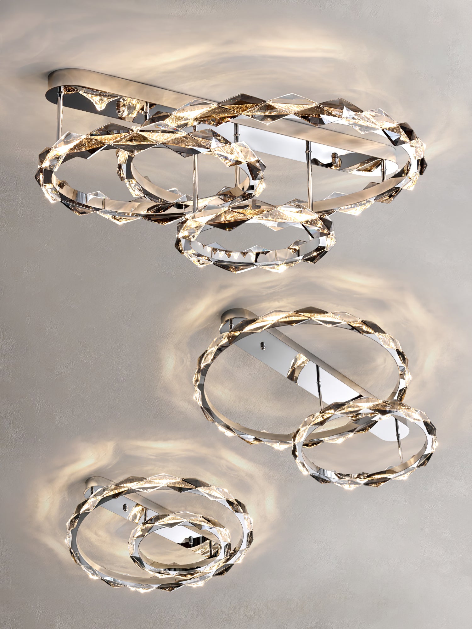 Rhombus Crystal Ceiling Lamp