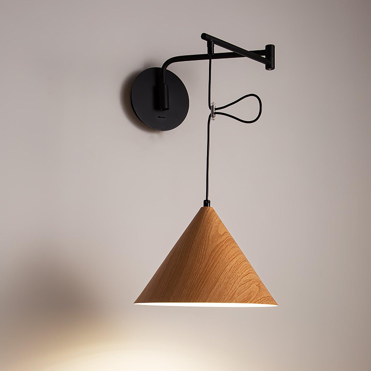 コーンスイングアームウォールランプ