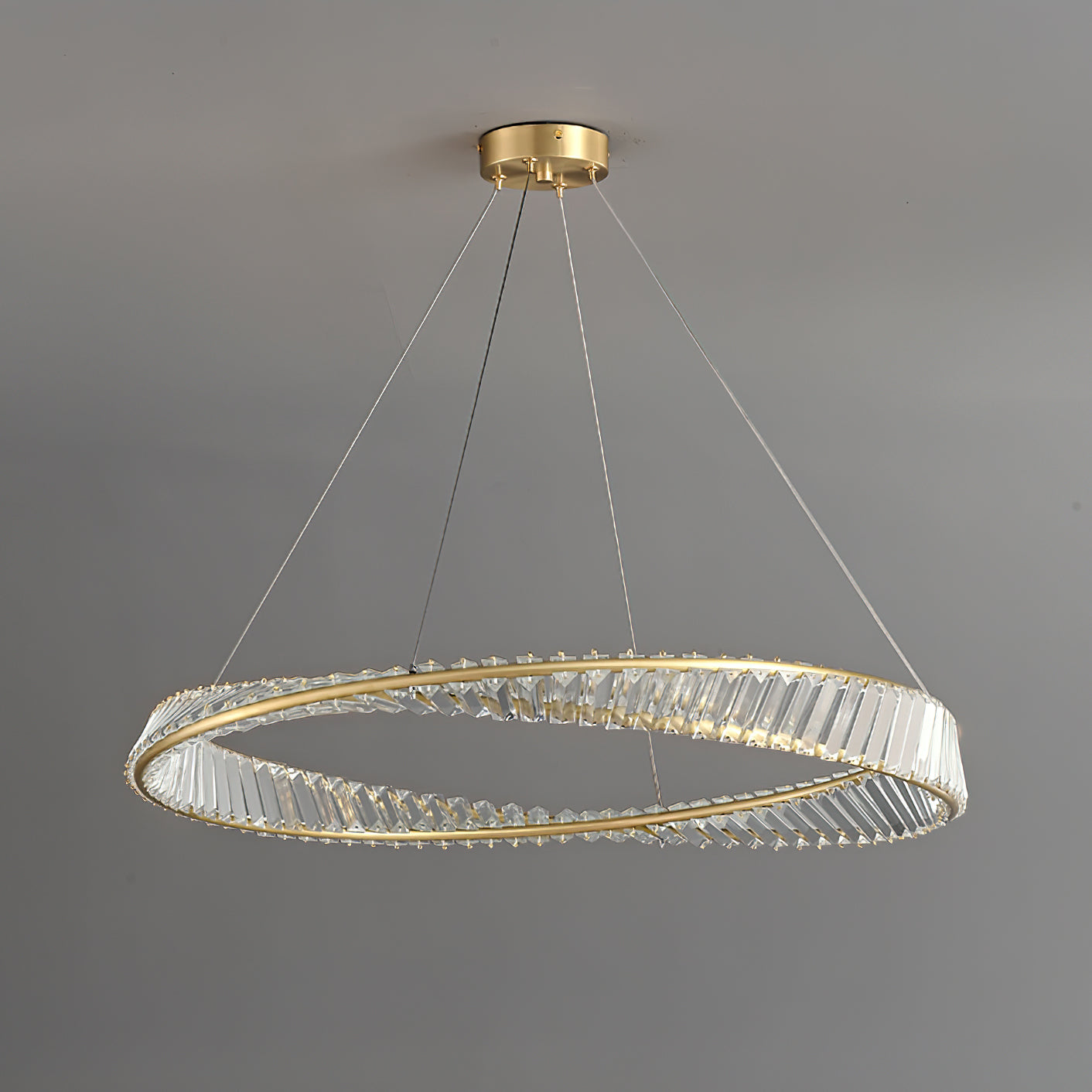 Ous クリスタル リング シャンデリア