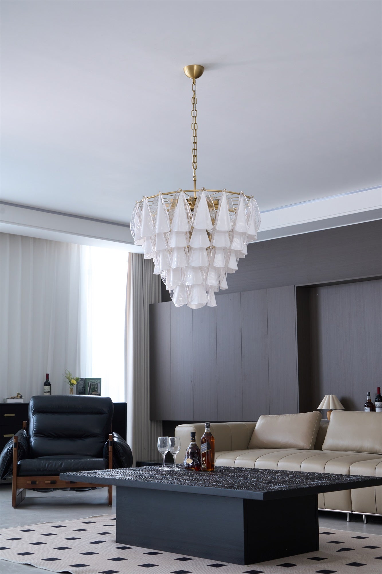 Lunara White Chandelier