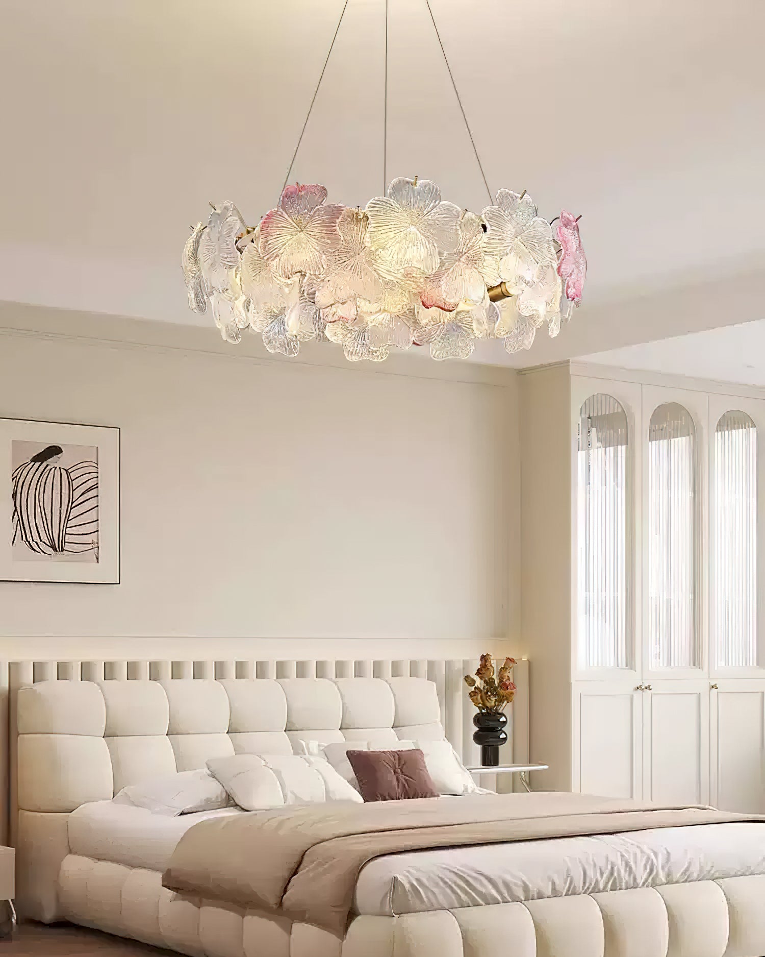 Charlotte Glass Flower Chandelier