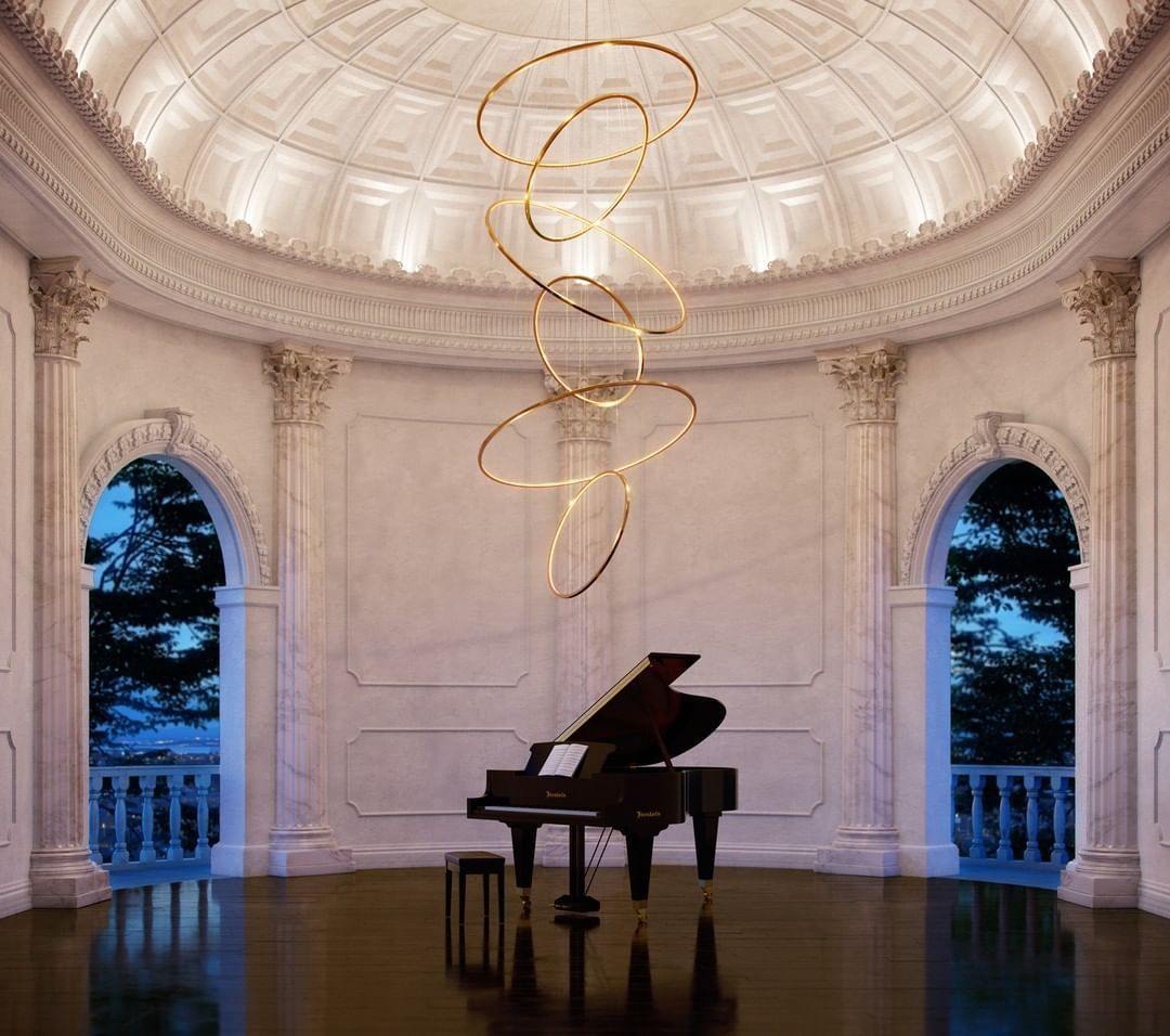 ロホヤのゴールドシャンデリア