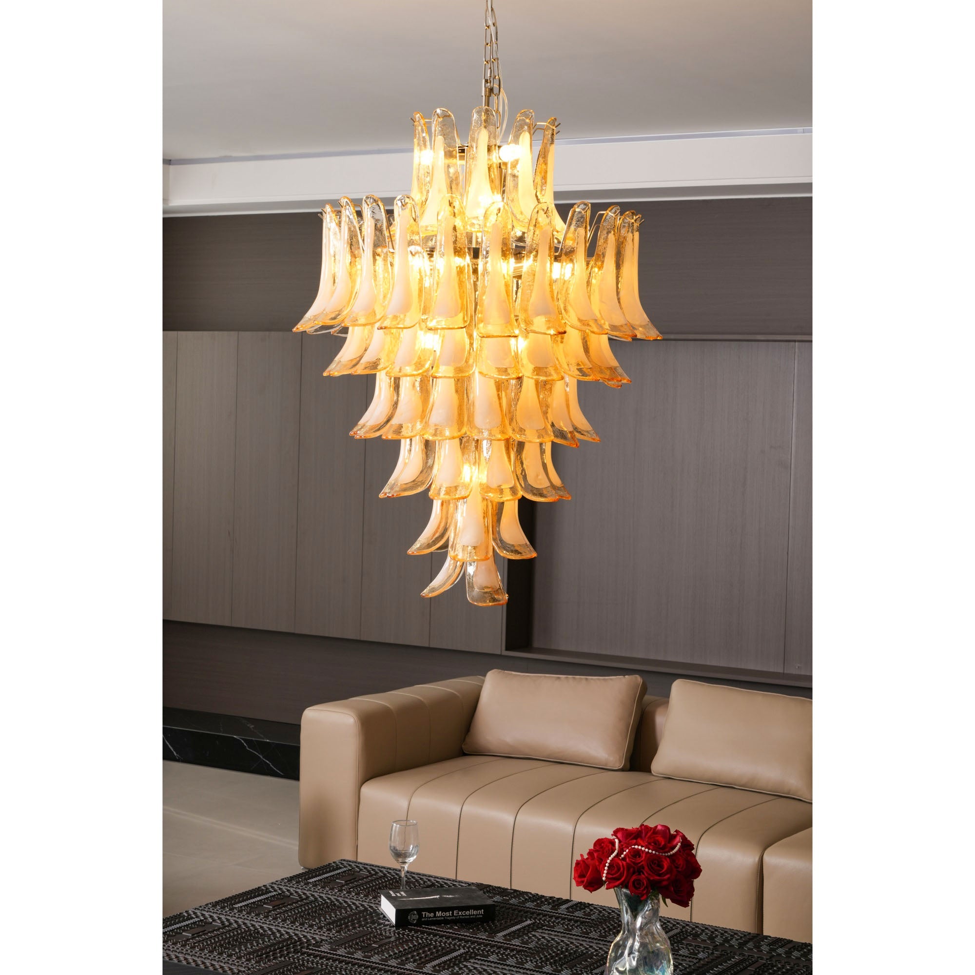Mazzega Petals Chandelier