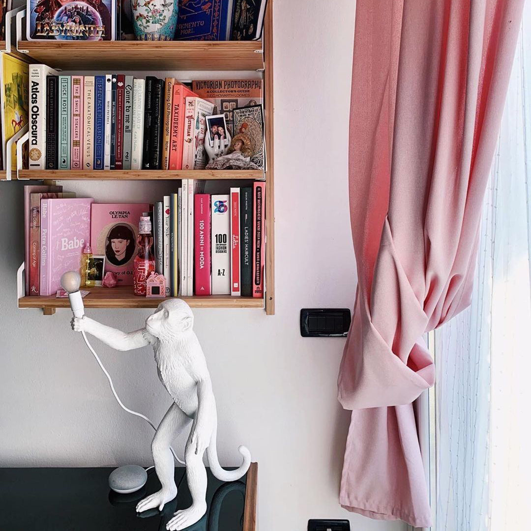 Monkey Resin Table Lamp