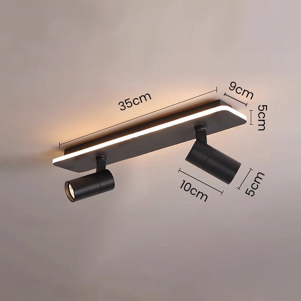 キッチン用のシンプルなトラック天井（白黒）