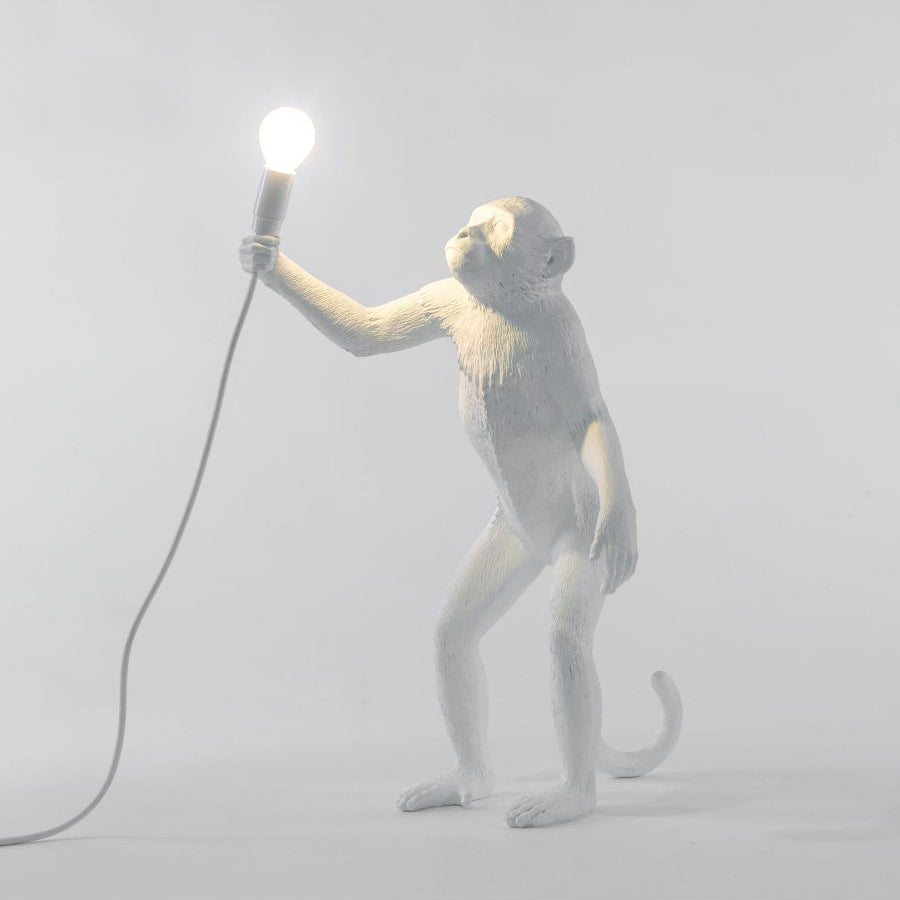 Monkey Resin Table Lamp