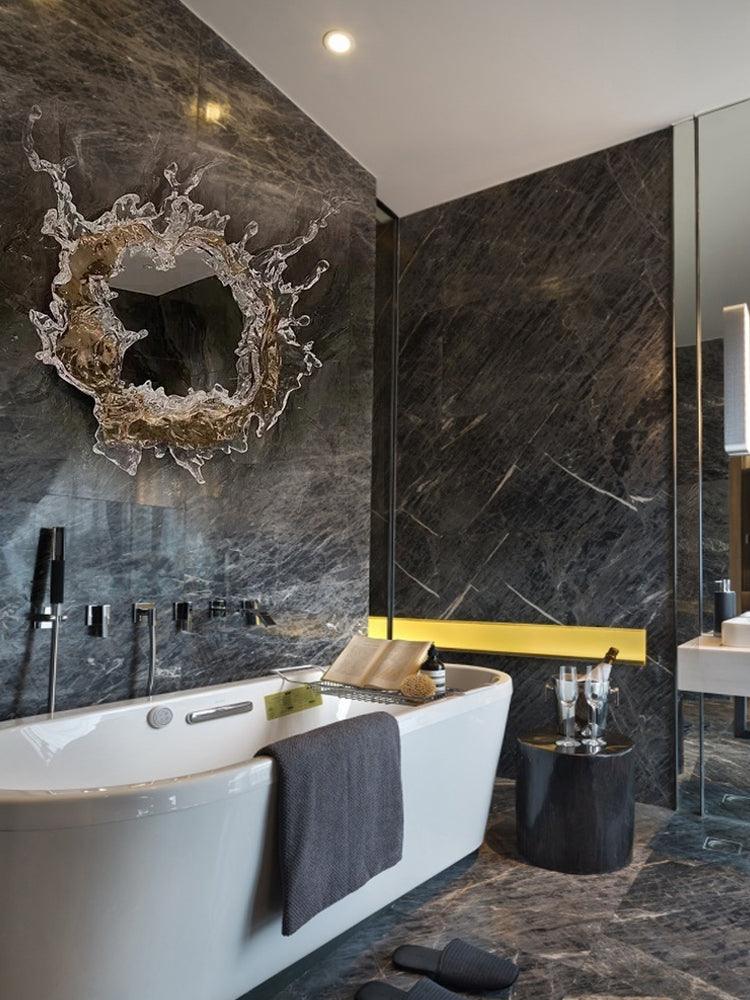 ウォータードロップミラーウォールランプ