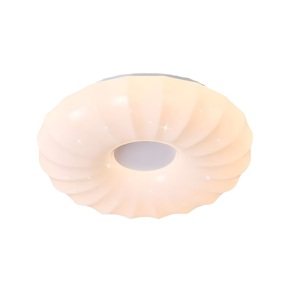 シンプルな住宅用クリーム色フラッシュマウントLEDシーリングライト