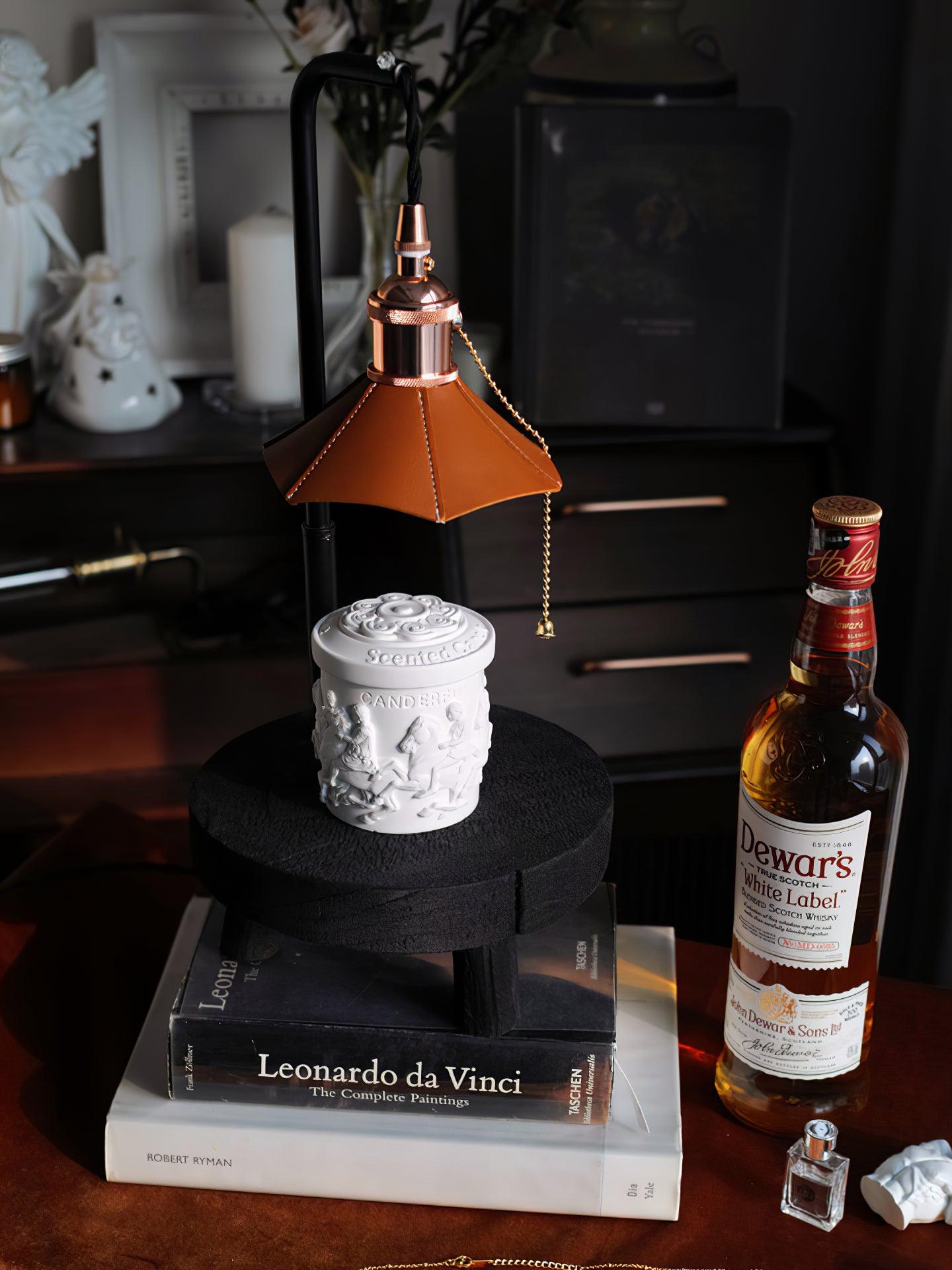 コルデロ木製スツールテーブルランプ