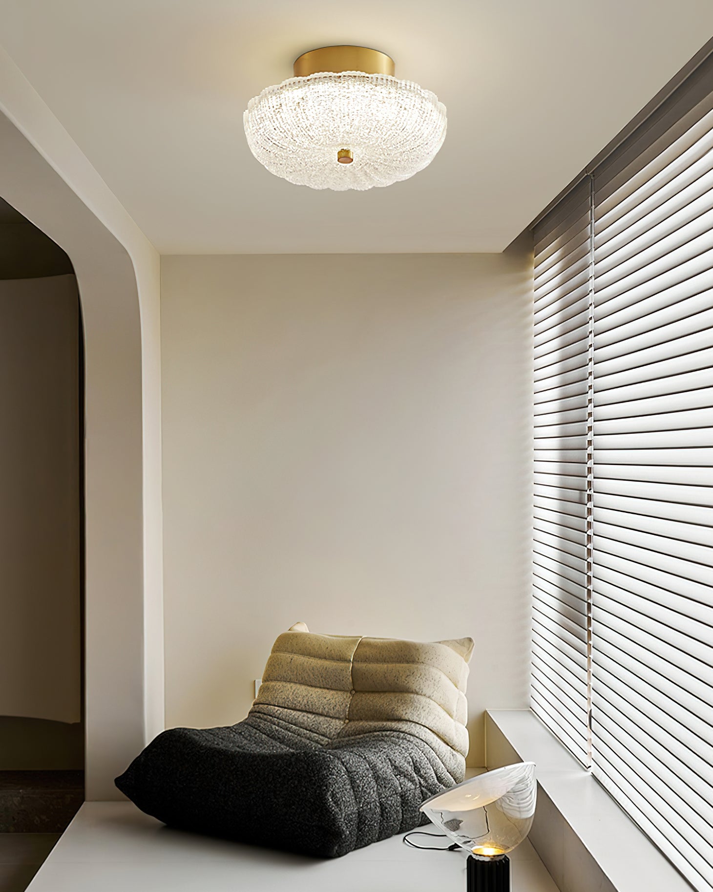 Crystal Halo Ceiling Light