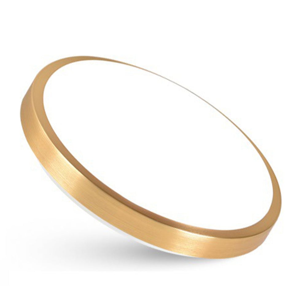 リビングルーム用ゴールドミニマリストアルミラウンドLEDシーリングライト