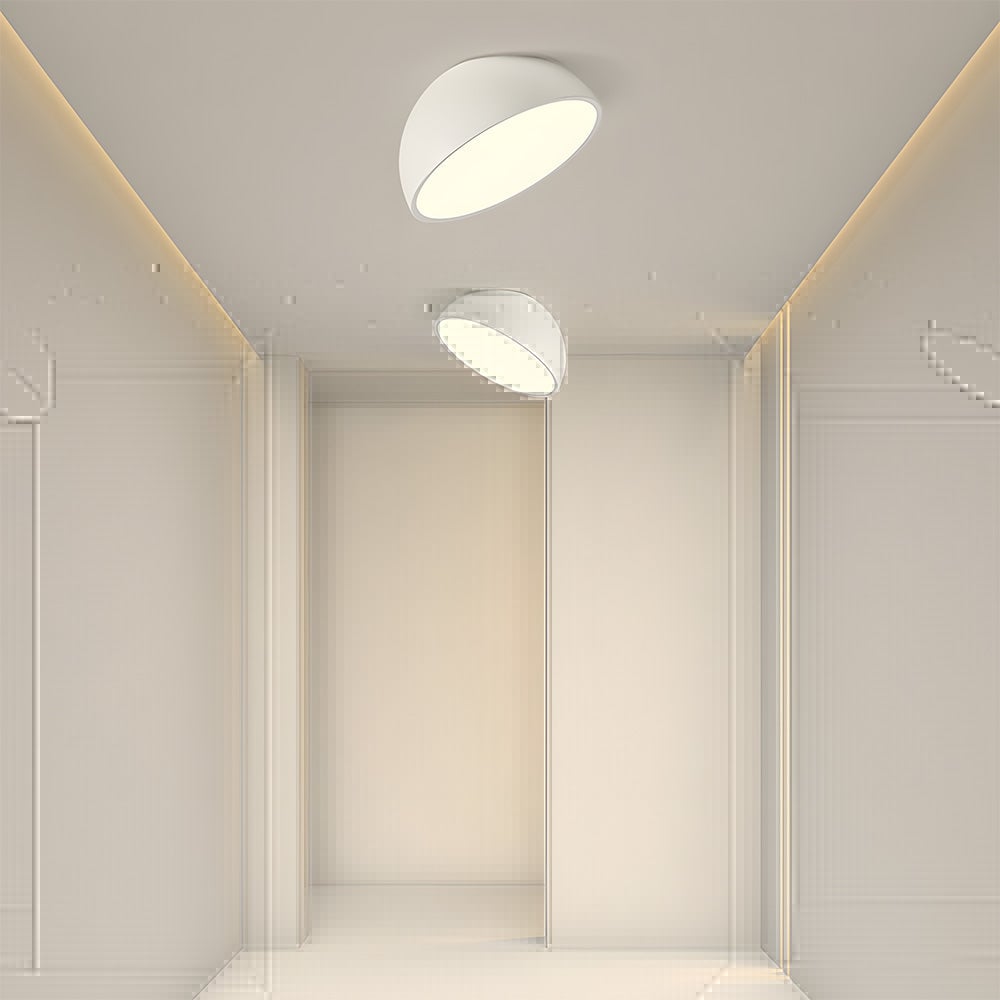 リビングルームに最適な北欧風ラウンドアイアンLEDシーリングライト