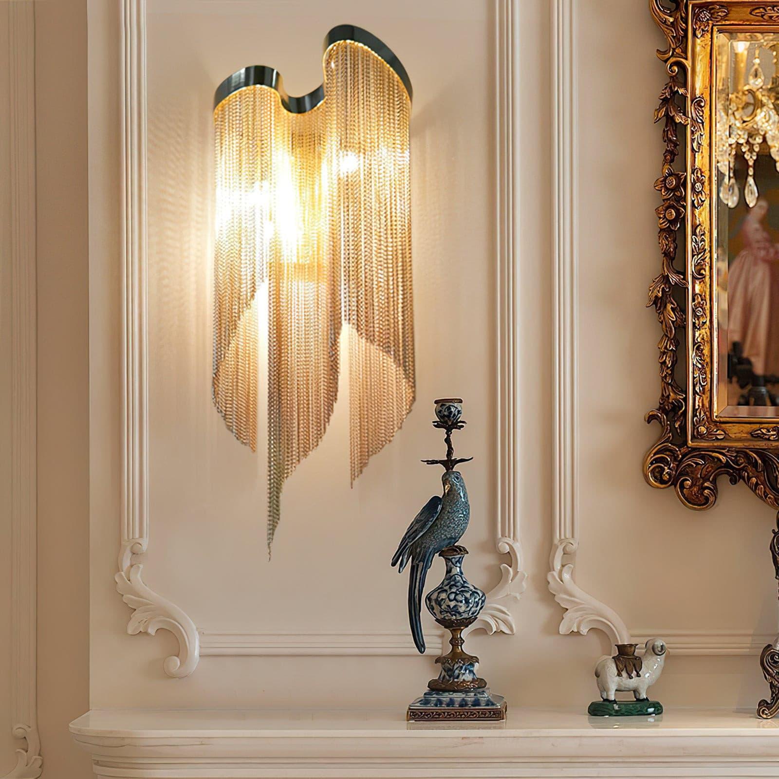 チェーンタッセルウォールランプ