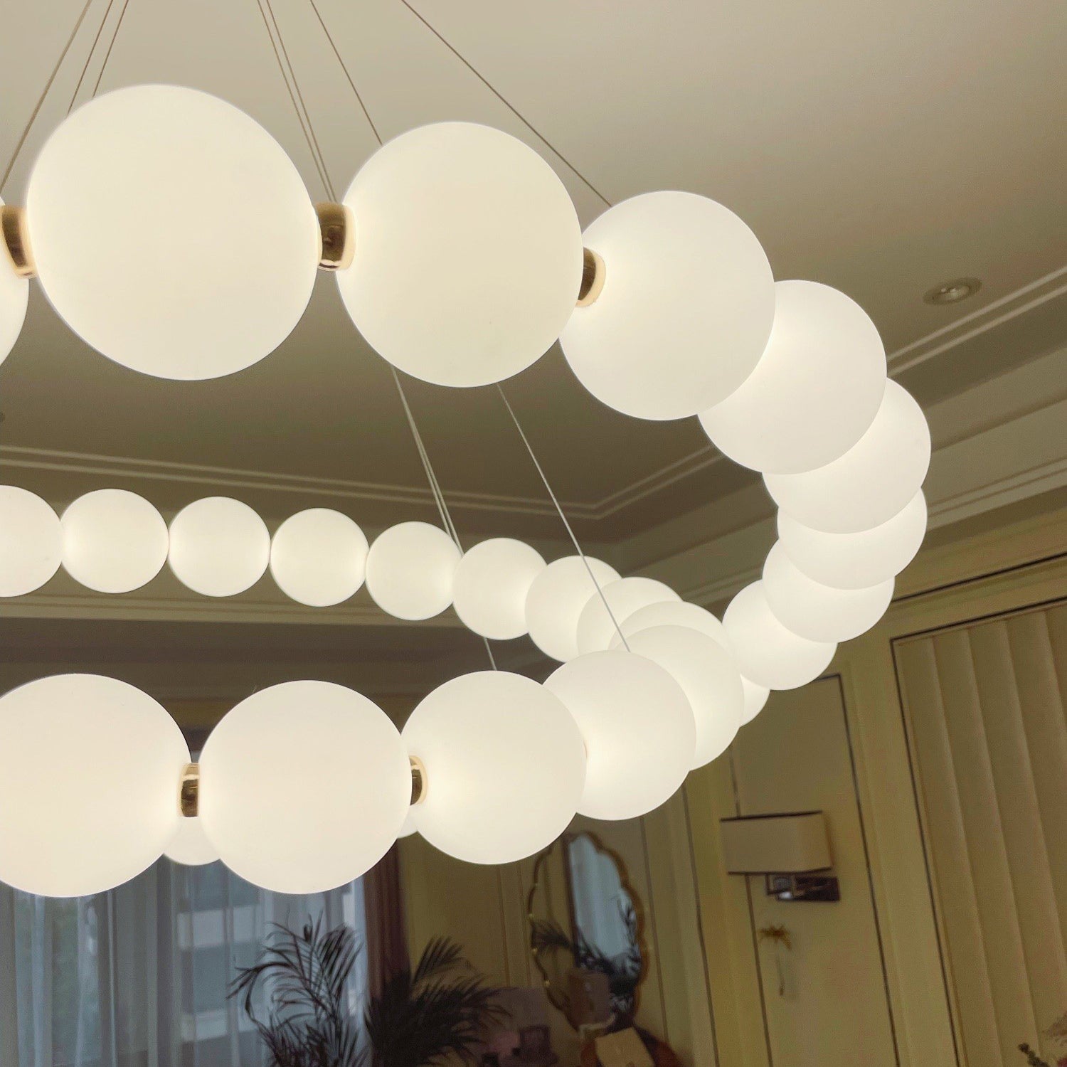 Pearl Necklace Chandelier