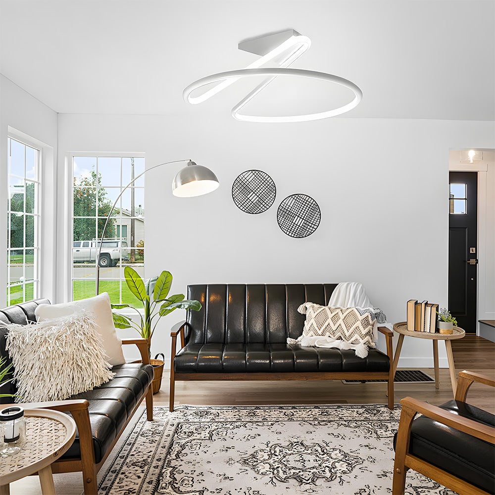 クリエイティブな個性を演出する寝室用LEDシーリングライト