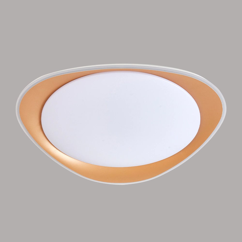 モダンな幾何学模様の調光可能な鉄製リビングルーム用LEDシーリングライト