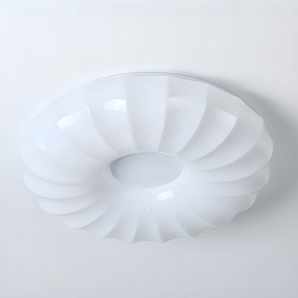 シンプルな住宅用クリーム色フラッシュマウントLEDシーリングライト