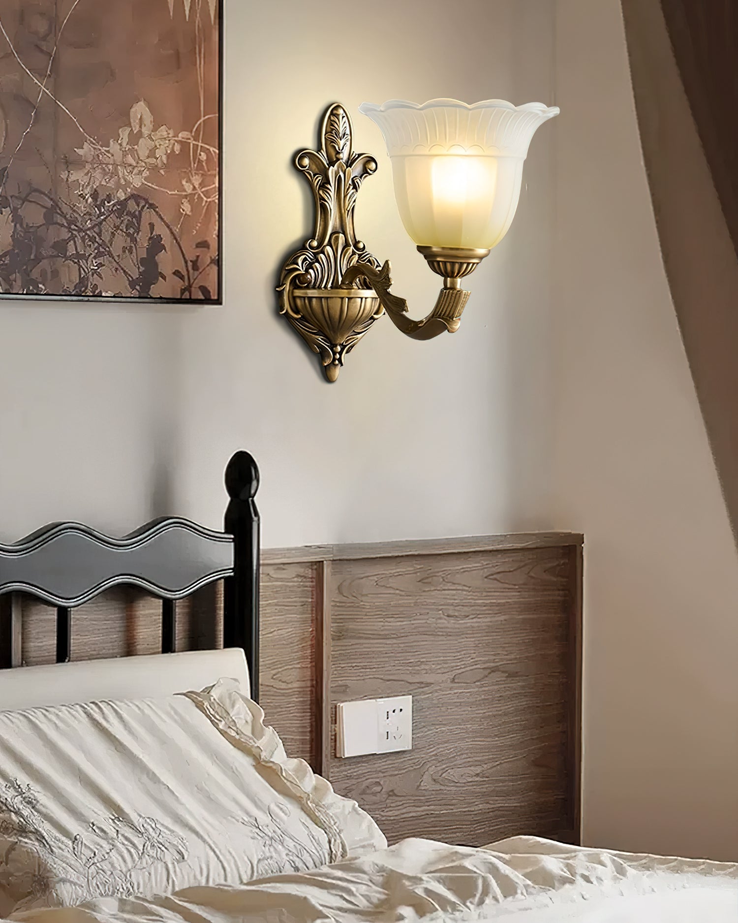 パノンフローラルウォールランプ