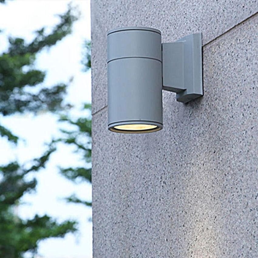 シリンダー屋外LEDウォールライト