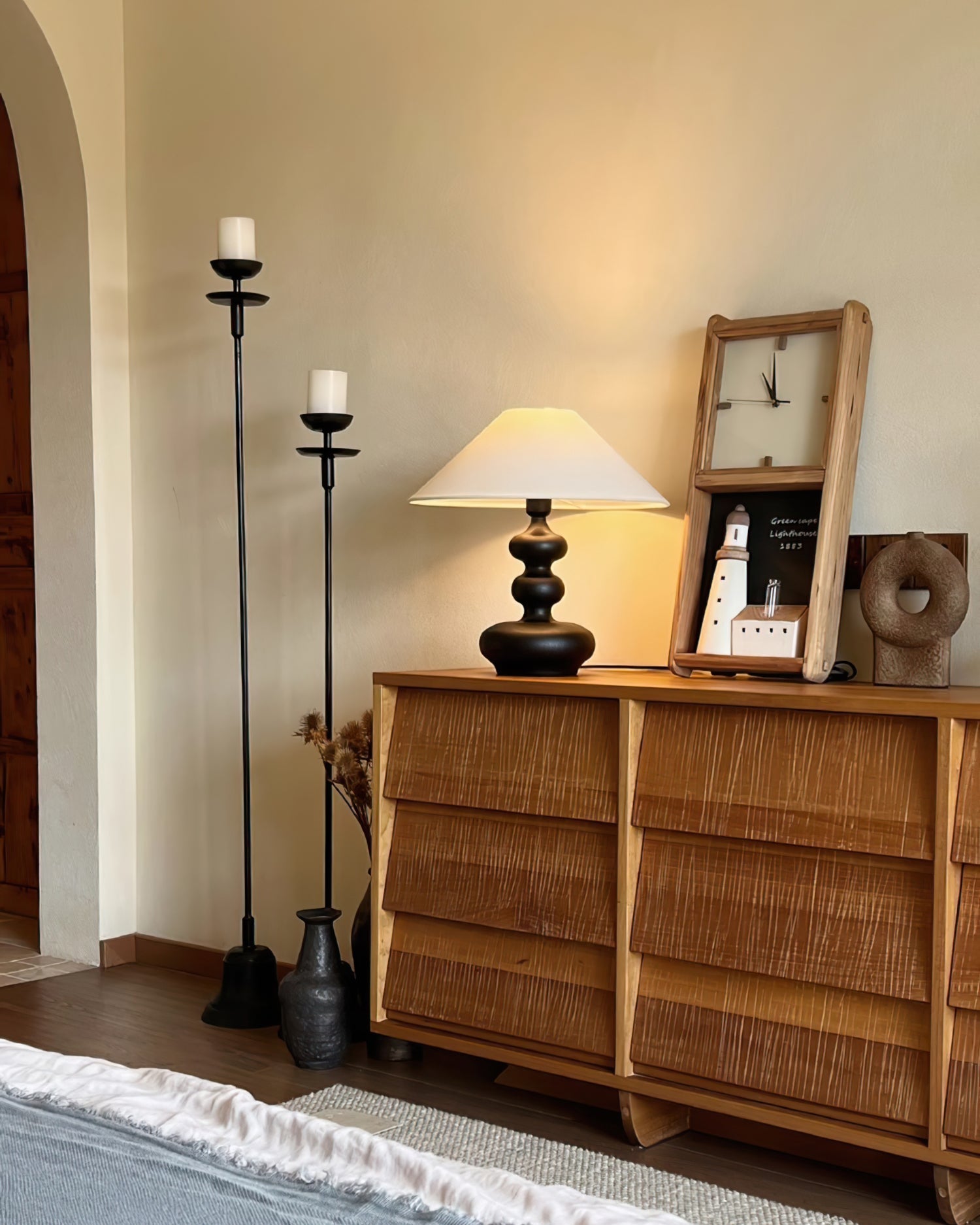 クリエイティブひょうたんテーブルランプ