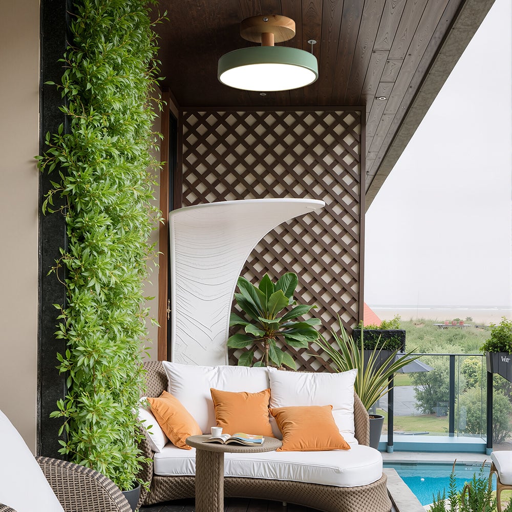 モダンな鉄製の円形廊下用LEDシーリングライト