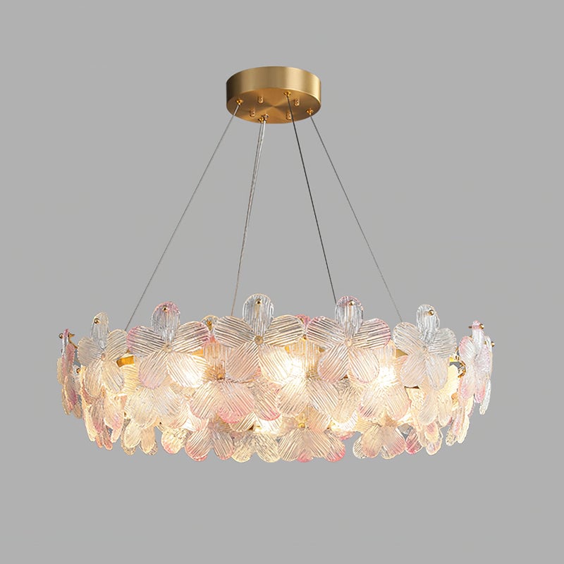 Charlotte Glass Flower Chandelier