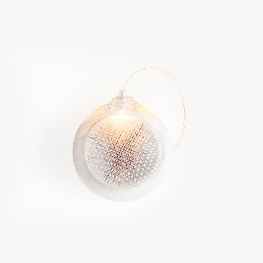 White-Clear Glass Wall Lamp