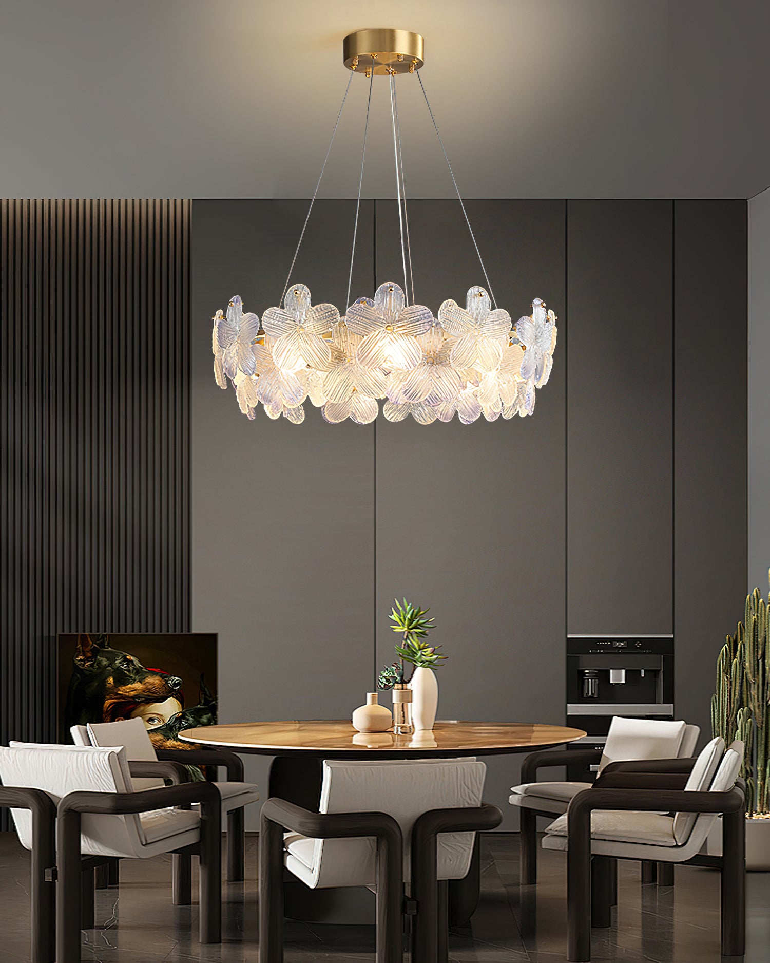 Charlotte Glass Flower Chandelier