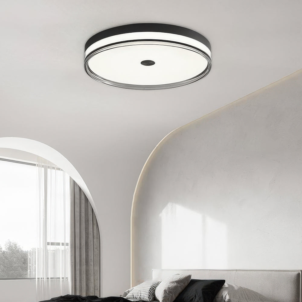 ミニマリストモダンブラックアクリルLEDリビングルームシーリングライト