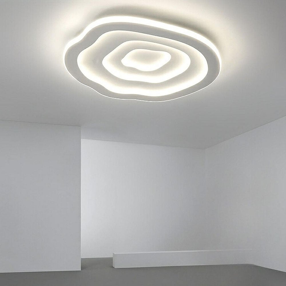 寝室用モダンなホワイトジオメトリLEDシーリングライト