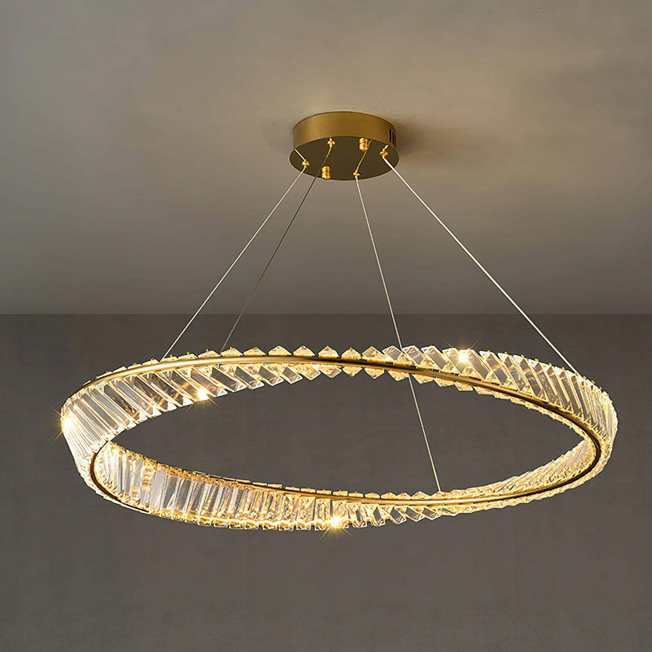 Ous クリスタル リング シャンデリア