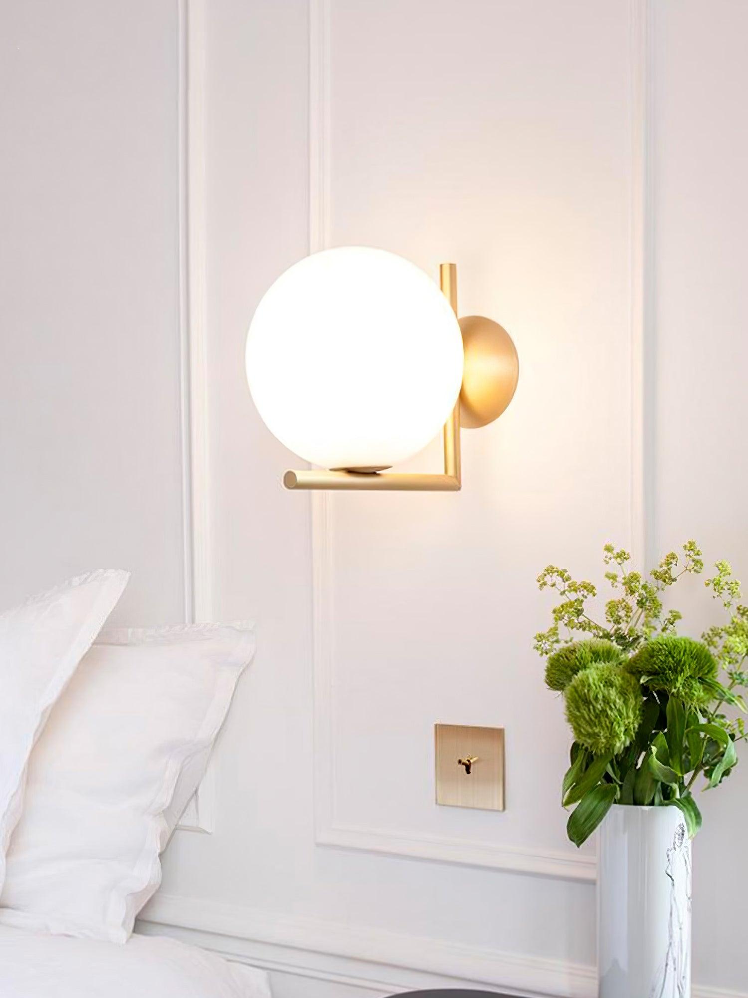 吹きガラス オパール ガラス ウォール ランプ