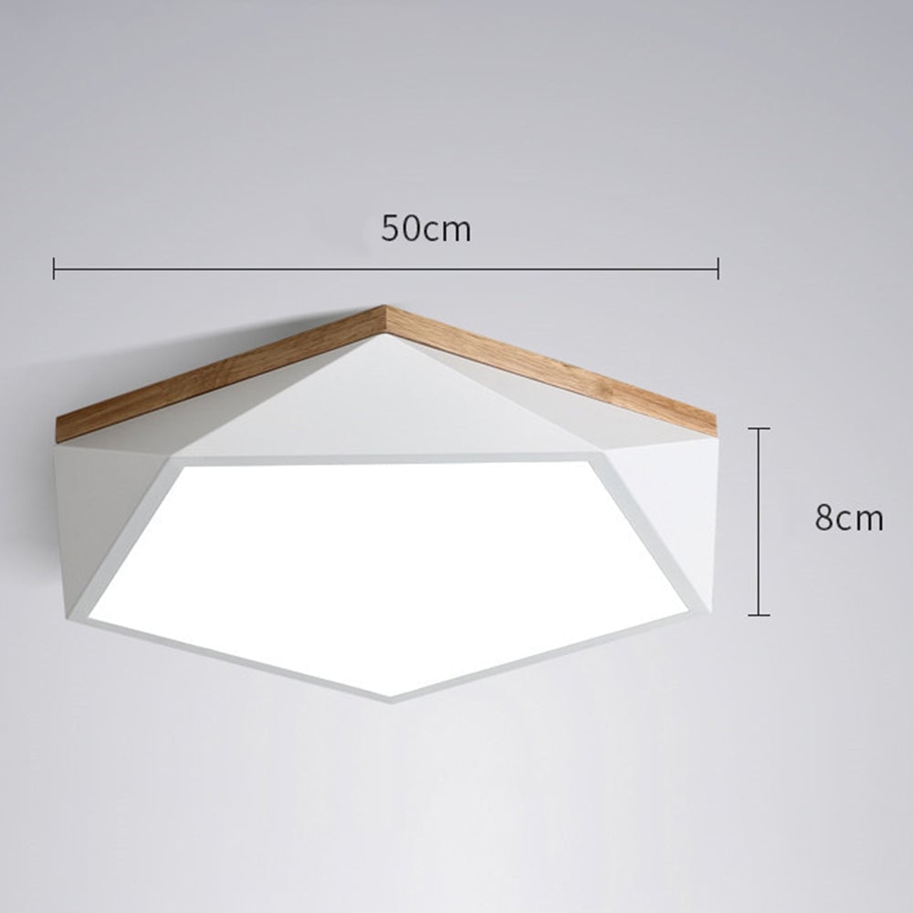 寝室に最適なスタイリッシュでモダンなアイアン製LEDシーリングライト