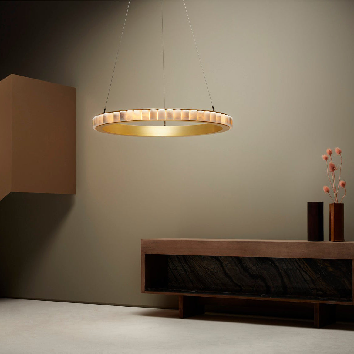 アバロンアラバスターシャンデリア