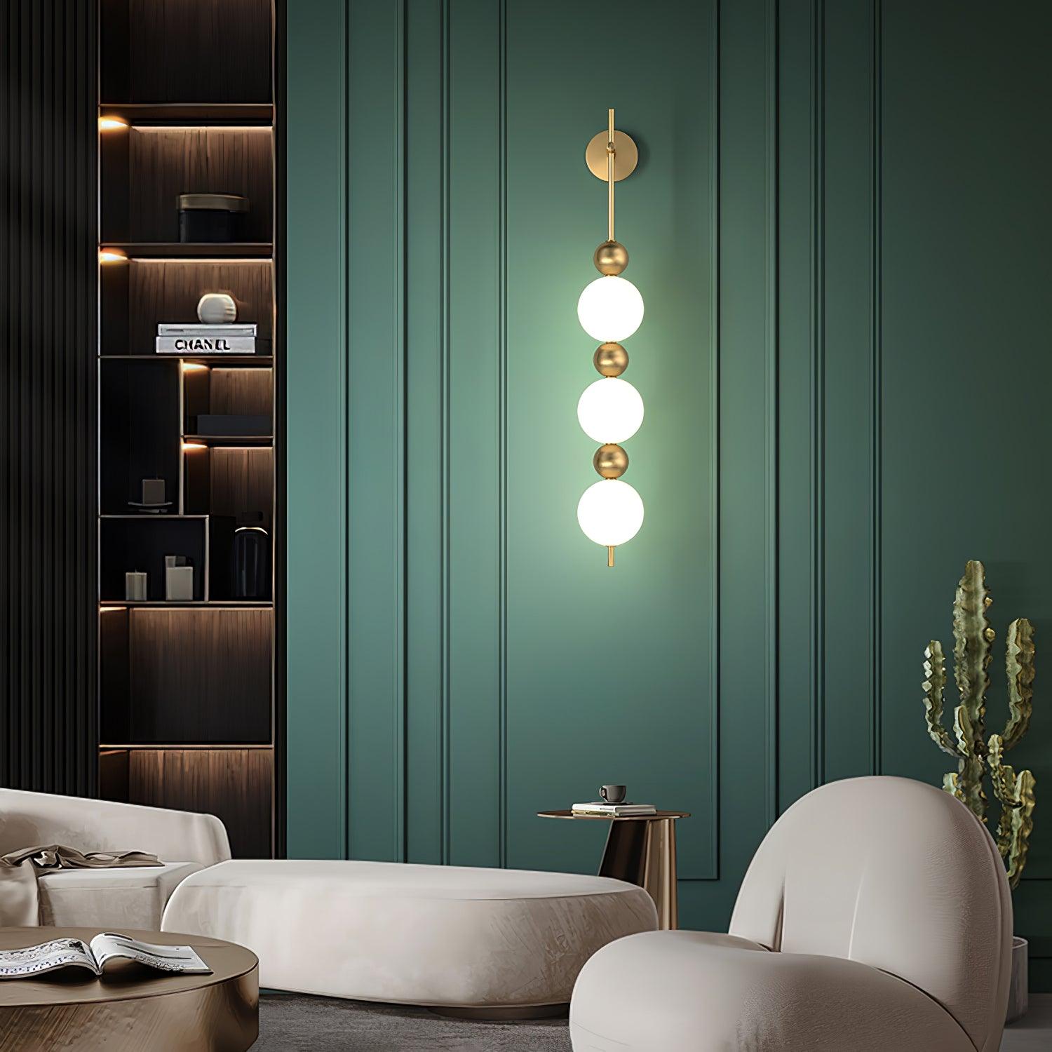 砂糖漬けのホーズ ストリング真鍮ウォールランプ