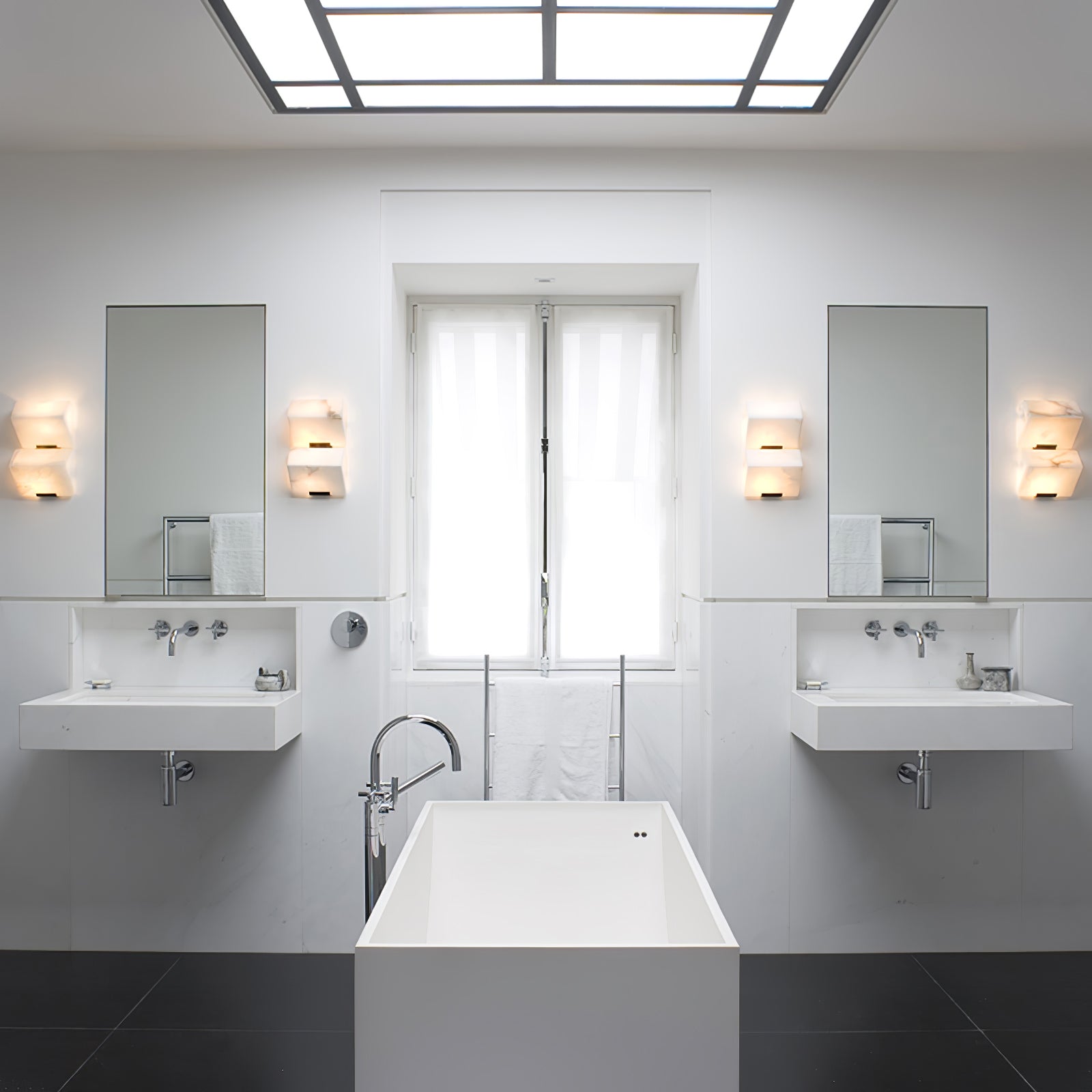 アラバスター階段ウォールランプ