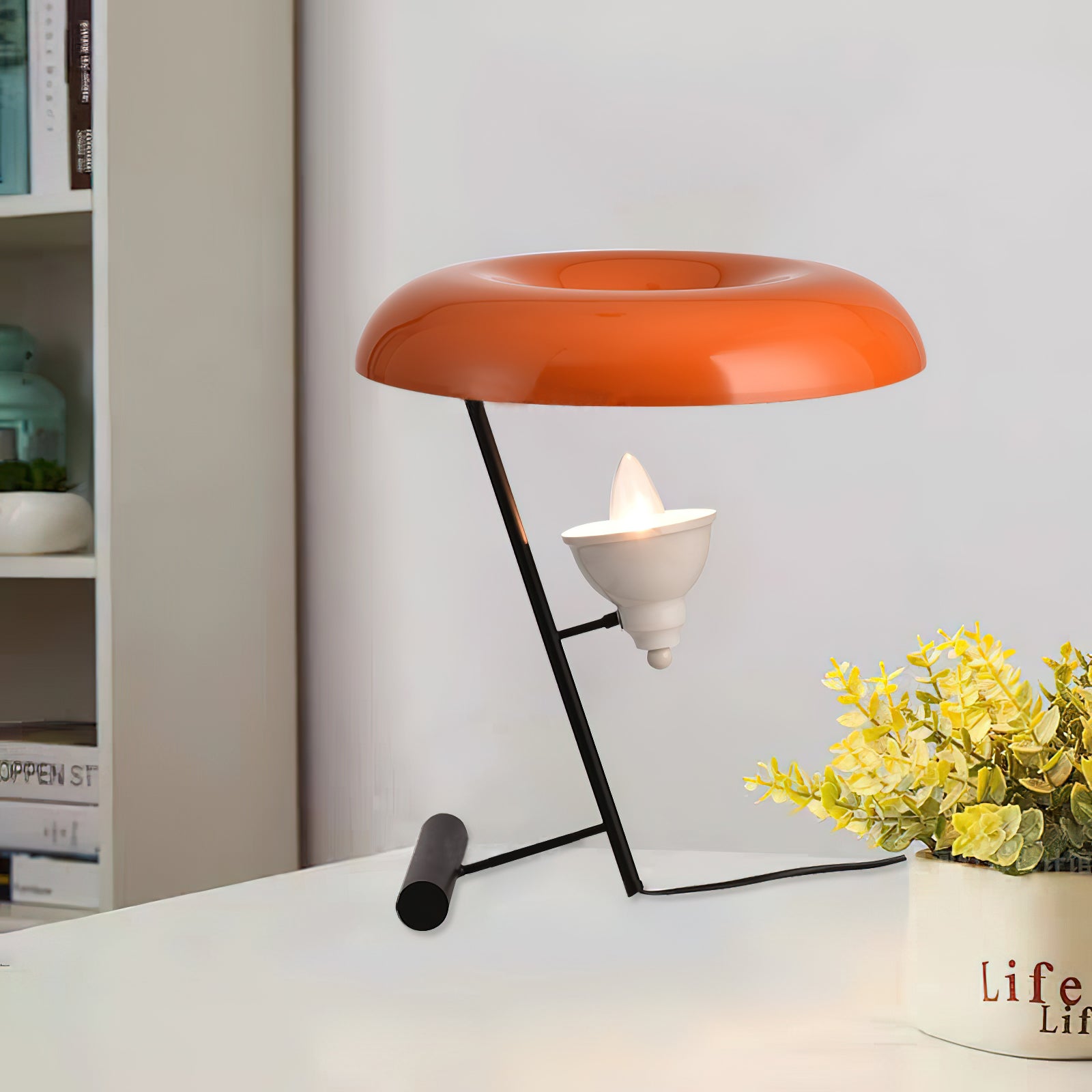 オレンジドーナツテーブルランプ