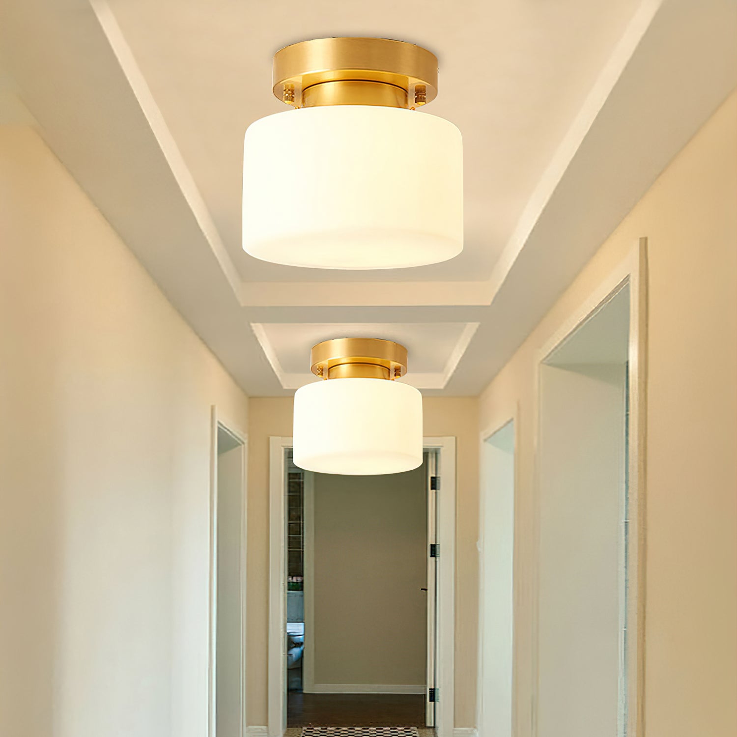 Tatum Glass Ceiling Light