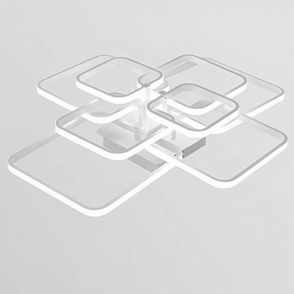 北欧の創造性あふれるマルチスクエアリビングルームLEDシーリングライト