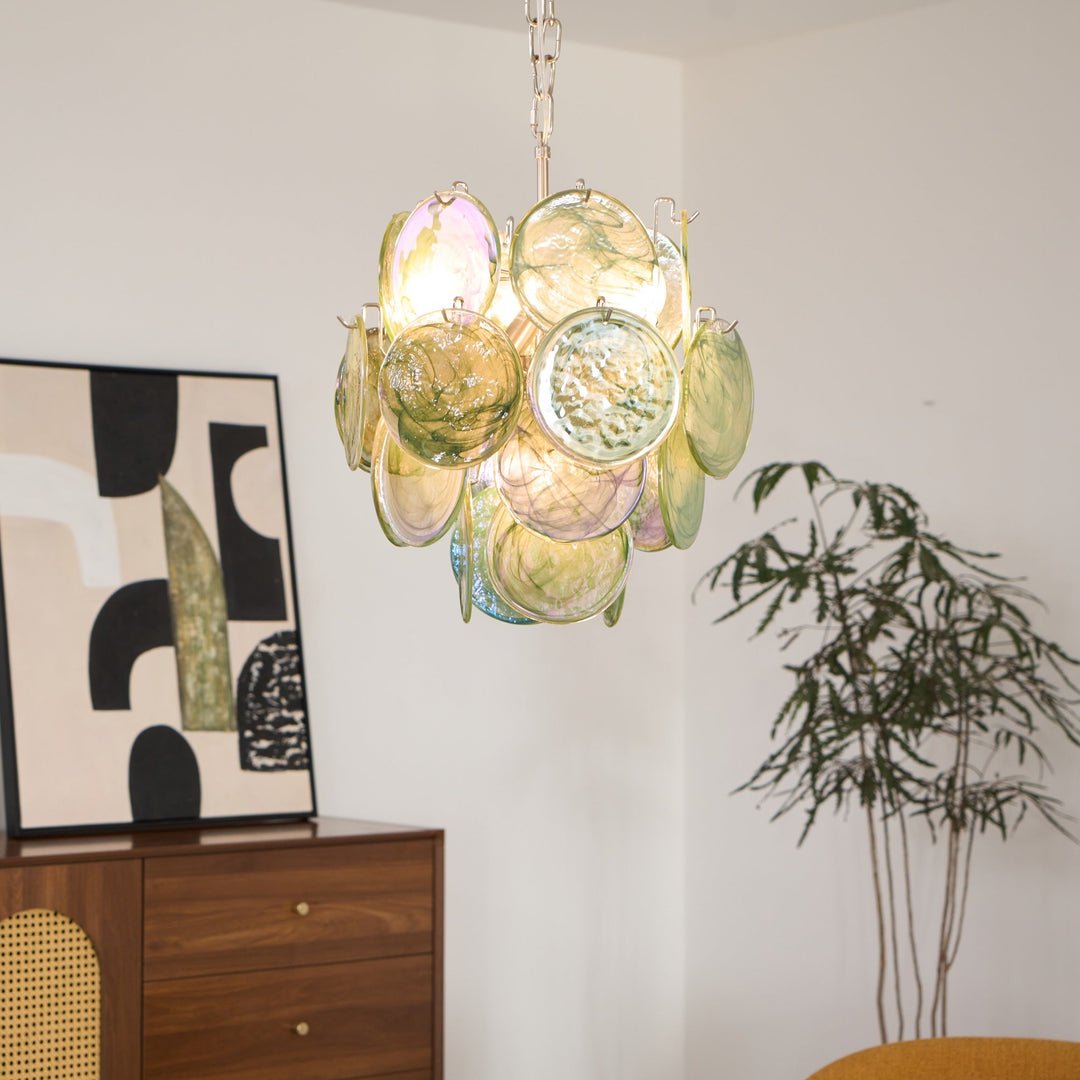 Loire Valley Glass Chandelier