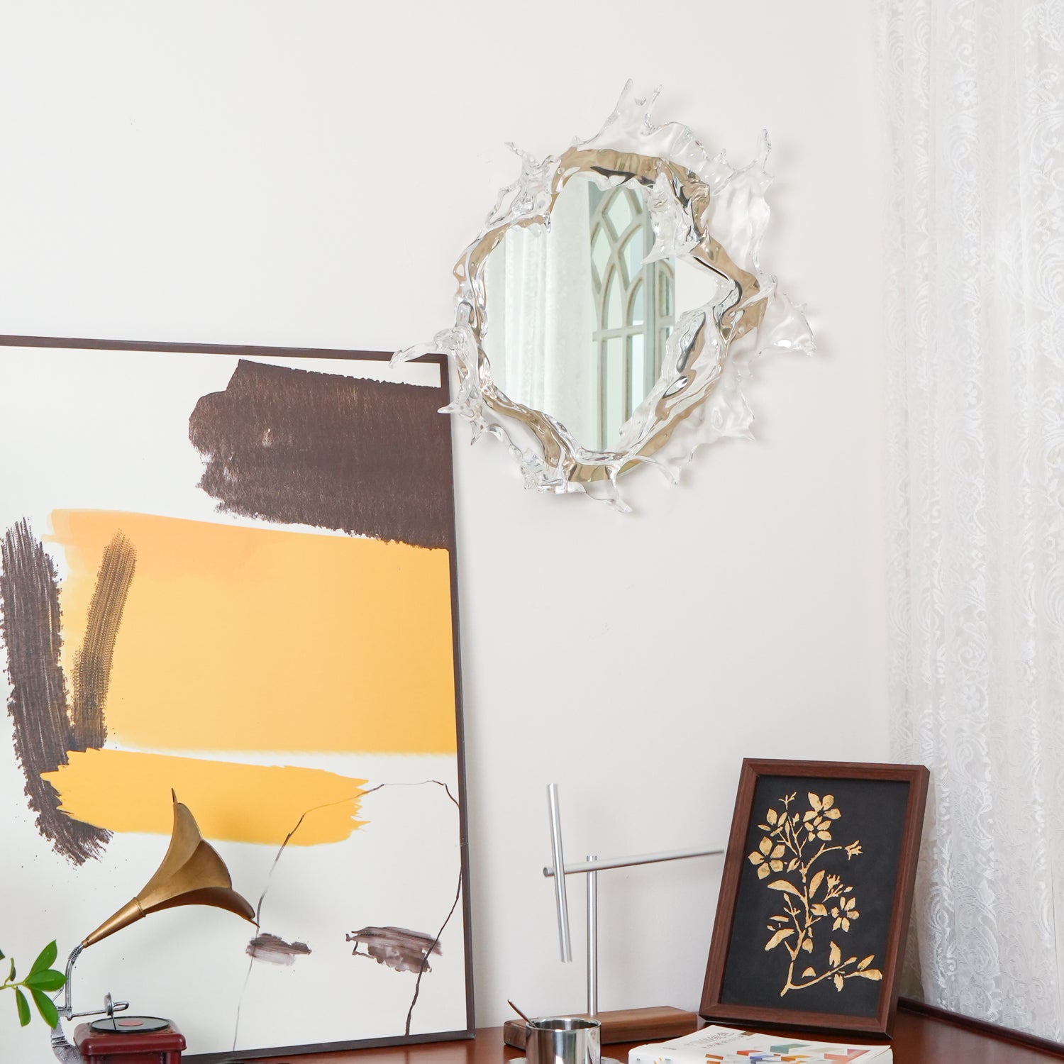 ウォータードロップミラーウォールランプ