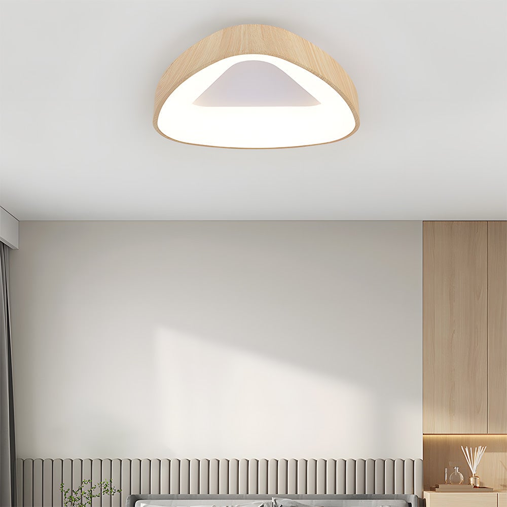 シンプルな鉄製フラッシュマウントLEDシーリングライト