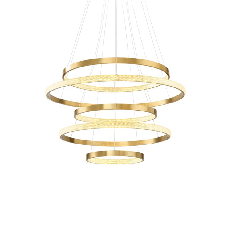 リングアート階段シャンデリア