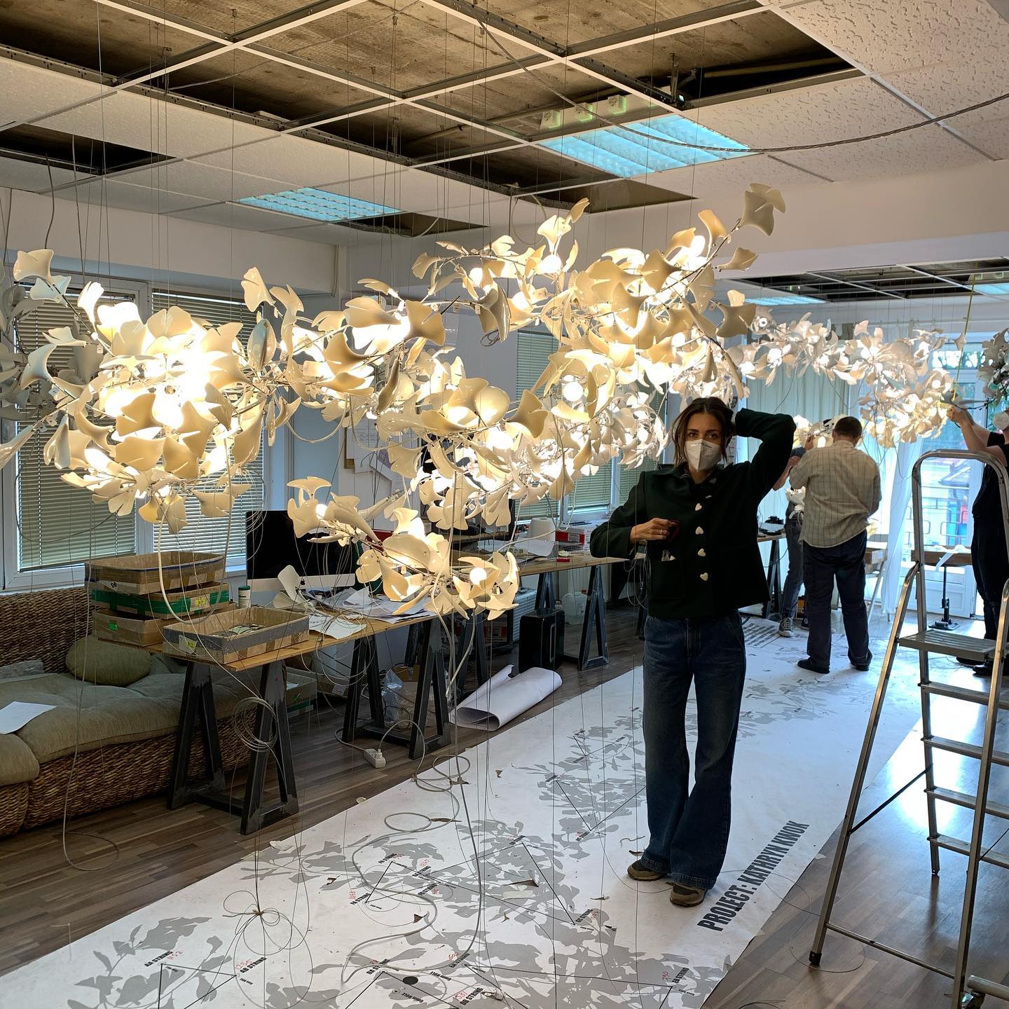 Gingko Chandelier C