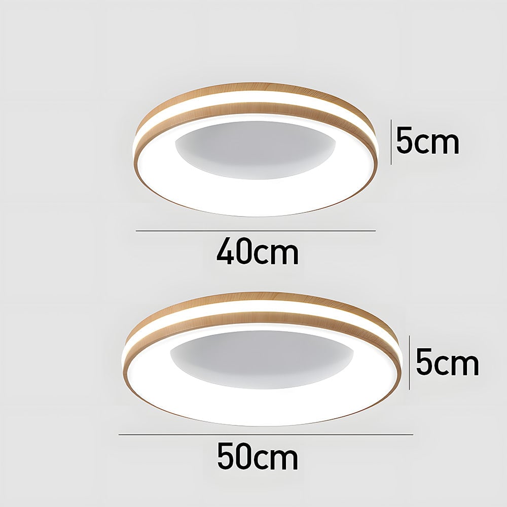 寝室に最適な、モダンでシンプルな鉄製の円形天井照明器具