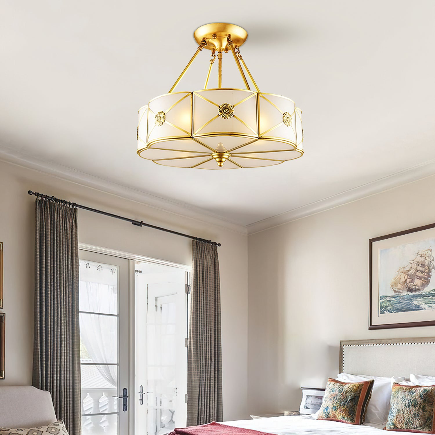 Lumalin Glass Ceiling Light