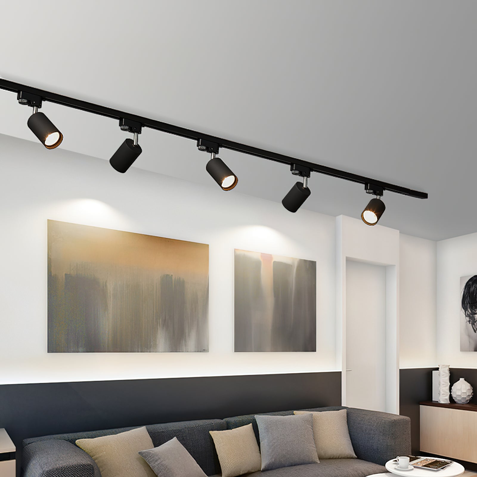 金色のレールトラックライト